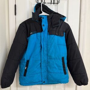 Big Chill Kids Puffer Jacket in Blue and Black
